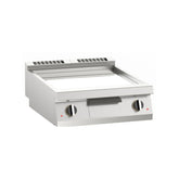 Fry-top electric mare, platou neted cromat, de banc, Linia 700, Silko